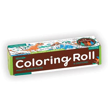 Mighty Dinosaurs Mini Coloring Roll - Fun & Creative Dinosaur Coloring Activity for Kids - Perfect for Birthday Parties, Classroom Activities & Travel Entertainment
