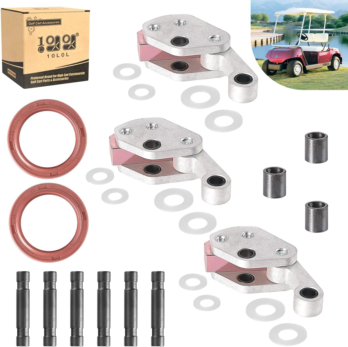 Yamaha G2 G14 Golf Cart Drive Clutch Repair Kit - Compatible with 1985 & Up Models (10L0L) - Perfect for Golf Cart Maintenance & Performance Enhancement