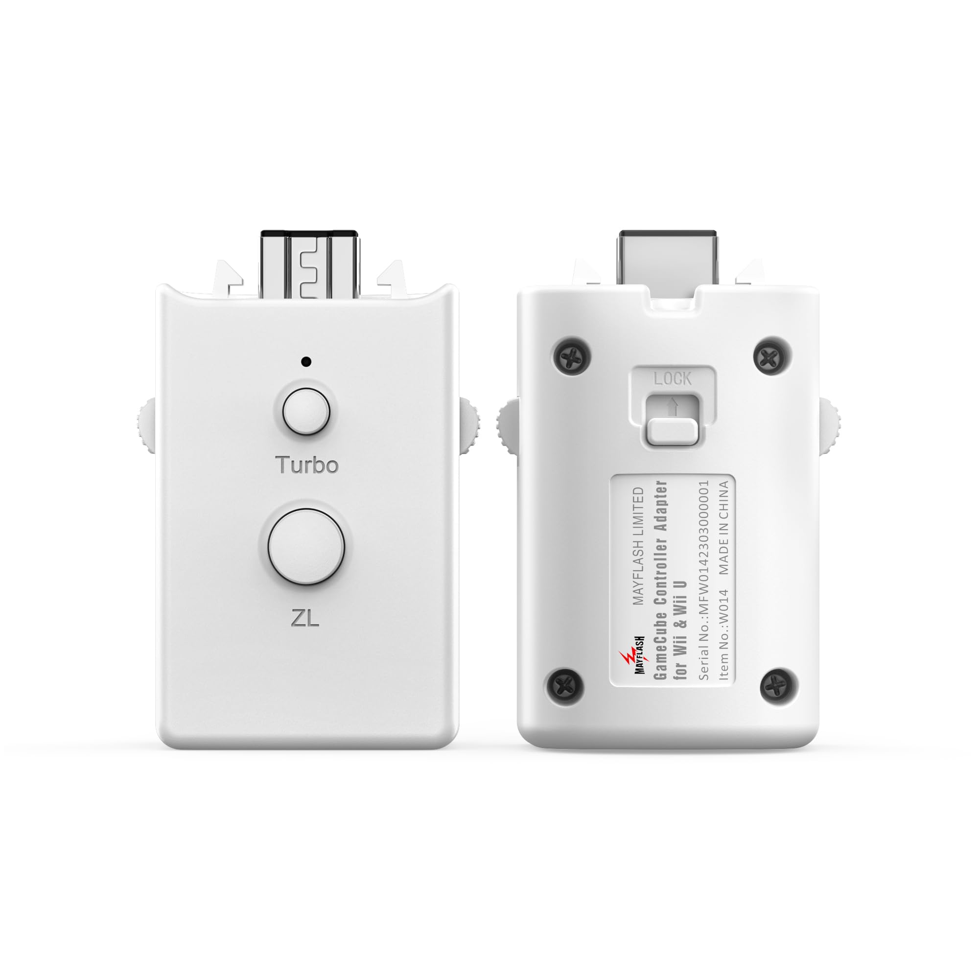 MAYFLASH GC Controller Adapter for Wii & Wii U - Dual Pack White | Perfect for Super Smash Bros & Mario Kart Gaming Sessions