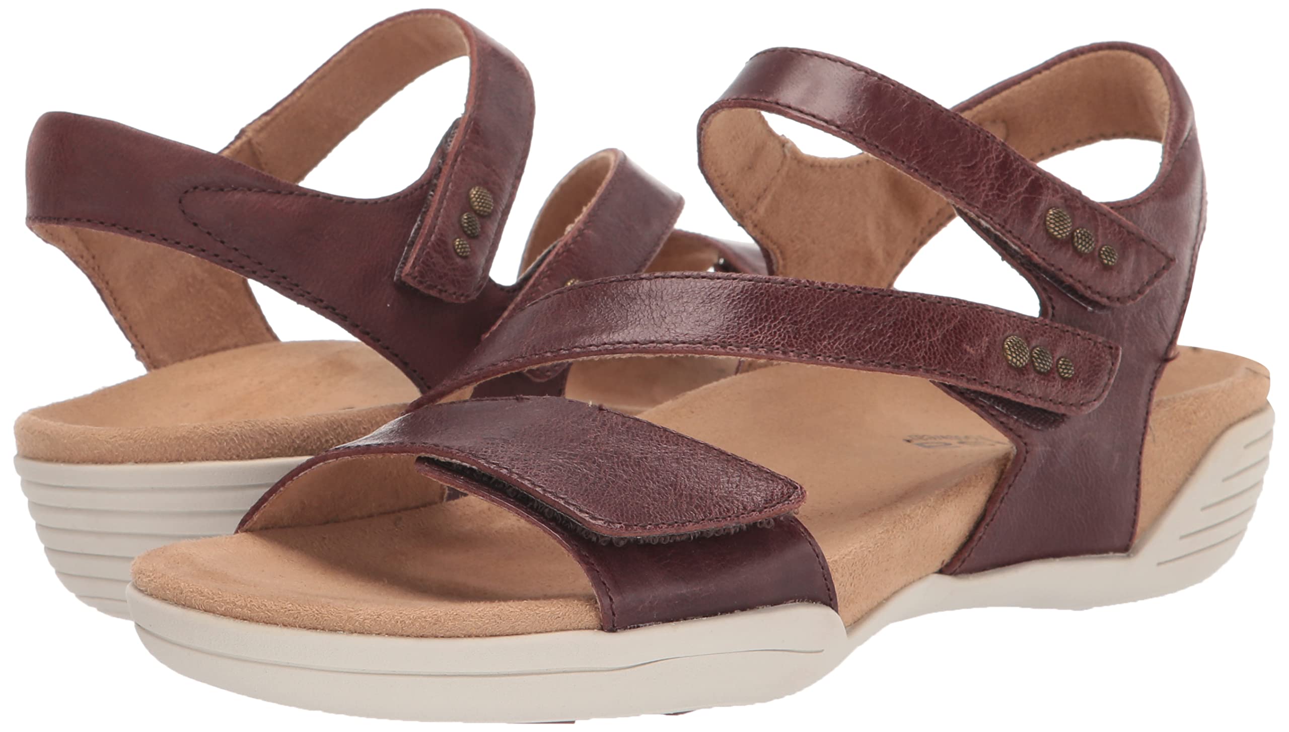 Women's Comfortable Brown Flat Sandals Size 8 - Perfect for Beach, Vacation & Summer Casual Wear