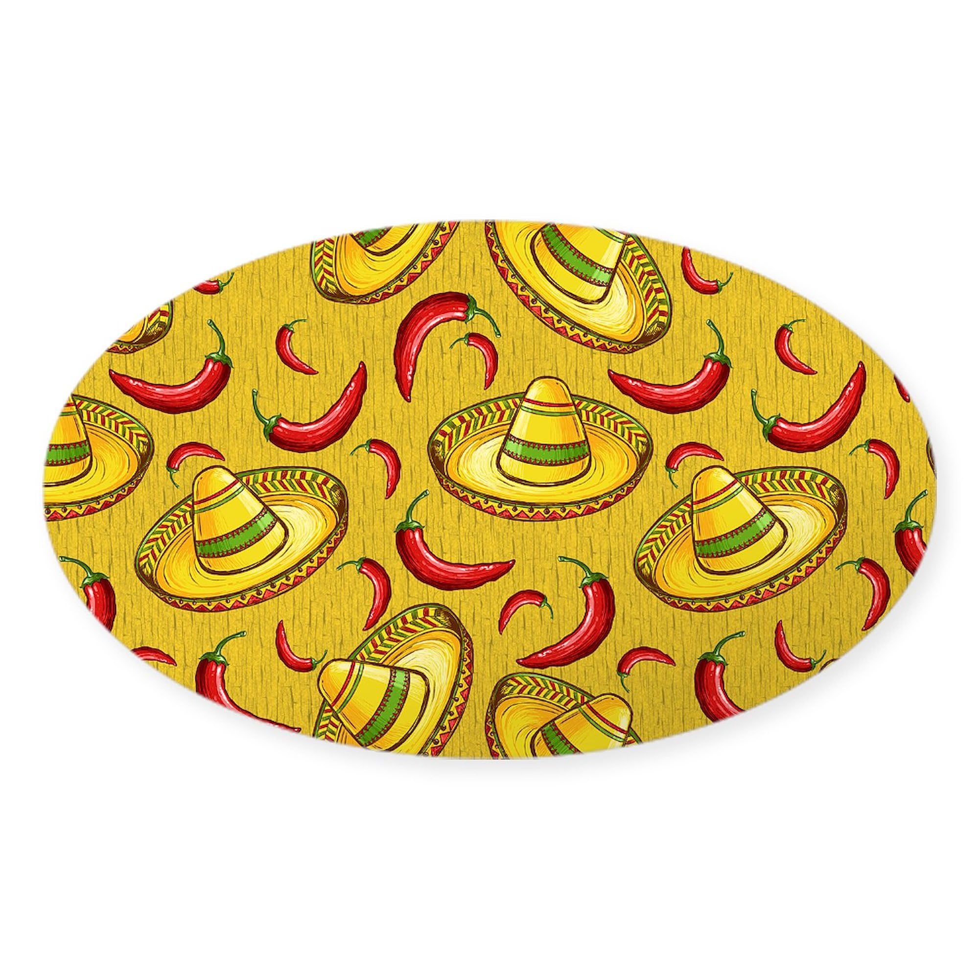 Funny Food & Festivities Oval Car Bumper Sticker - Decorate Your Vehicle for Holidays & Parties - Perfect for Cars, Trucks & Laptops