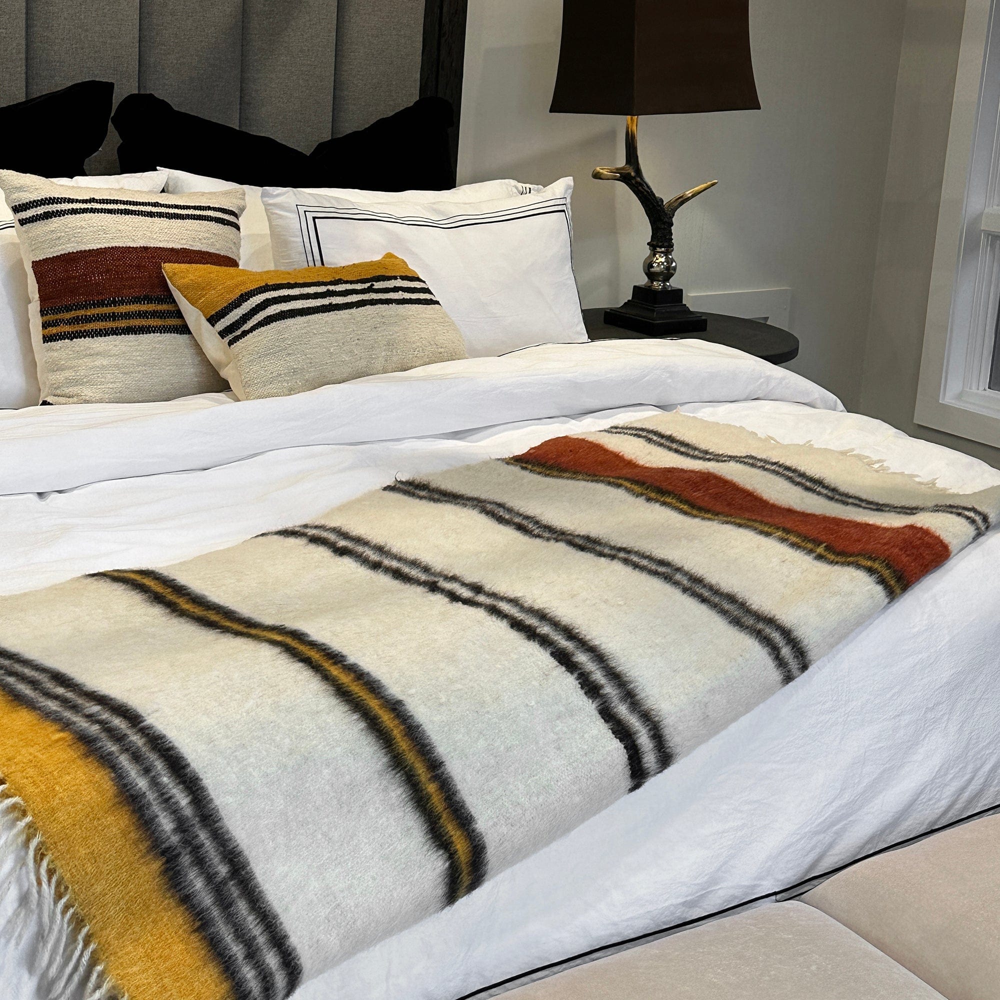 Solola 100% Wool Handwoven Throw Blanket - Soft & Cozy Luxury Blanket for Couch, Bed, Sofa - Perfect for Winter, Gifts & Home Decor