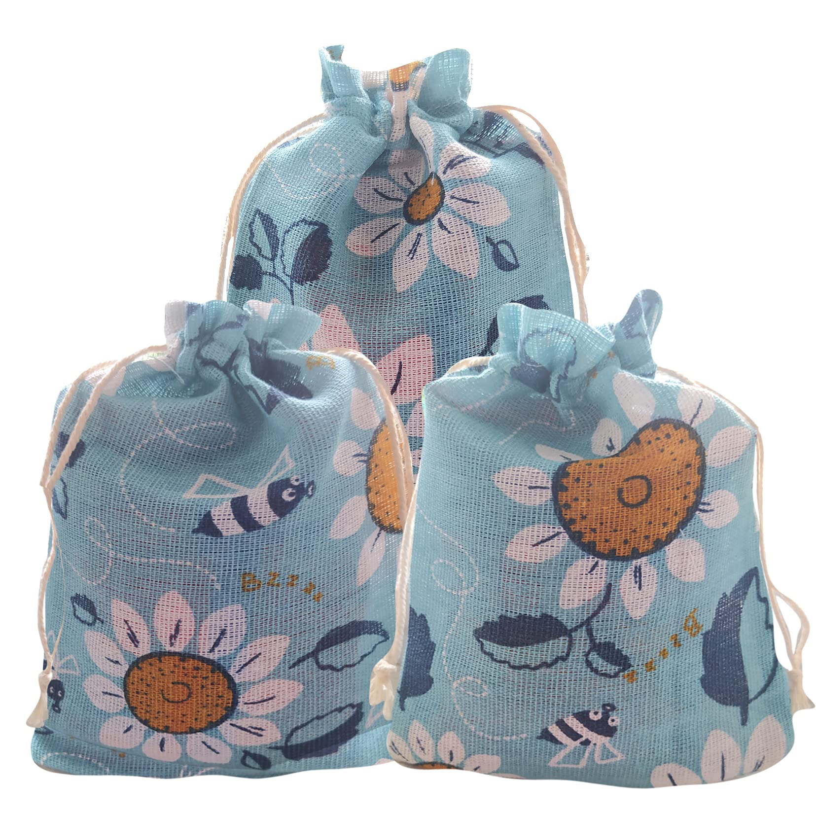 Sunflower Drawstring Gift Bags - Bulk Party Favor Pouches for Birthday, Autumn & Summer Celebrations - Perfect for Wedding Favors, Baby Showers & Holiday Treats
