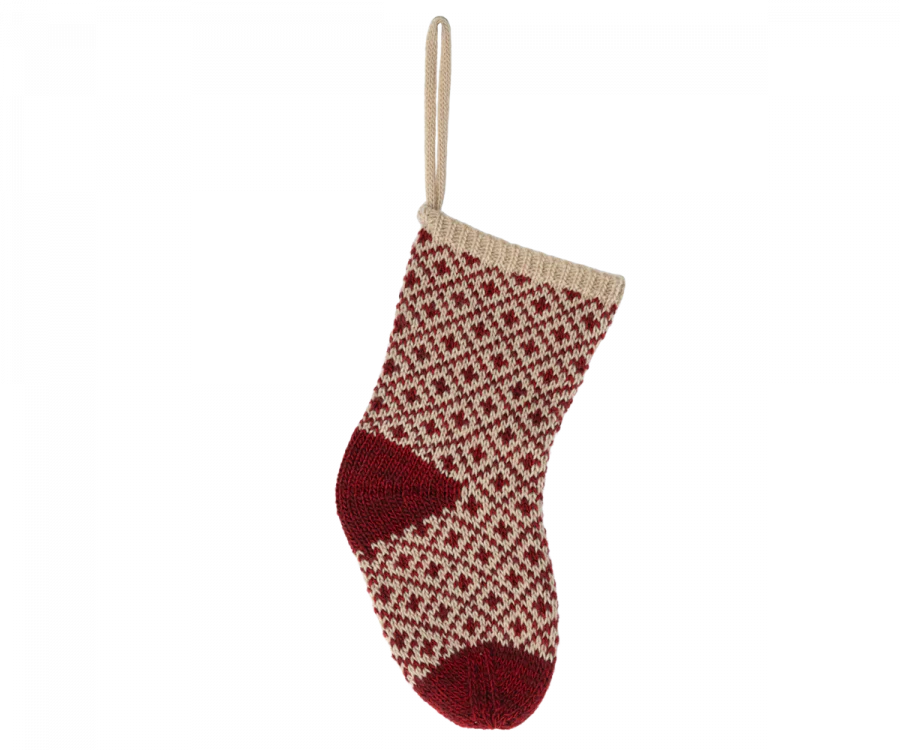 Festive Red Christmas Stocking for Holiday Decorations - Perfect for Fireplace Mantel, Tree Decor, and Gift Giving
