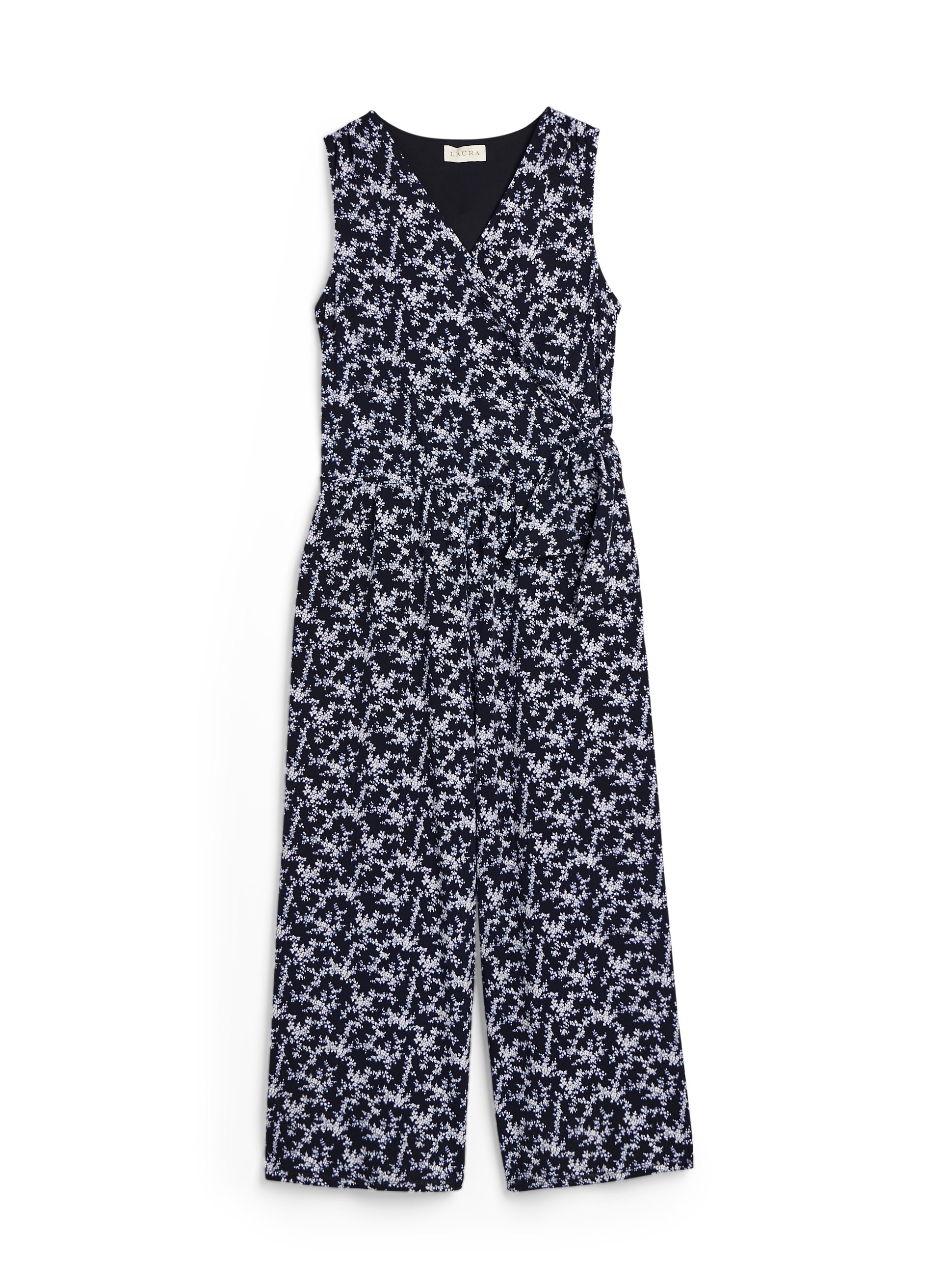 Floral Print Jumpsuit for Women - Stylish Summer Romper with Pockets | Perfect for Beach Vacation, Date Night & Outdoor Parties