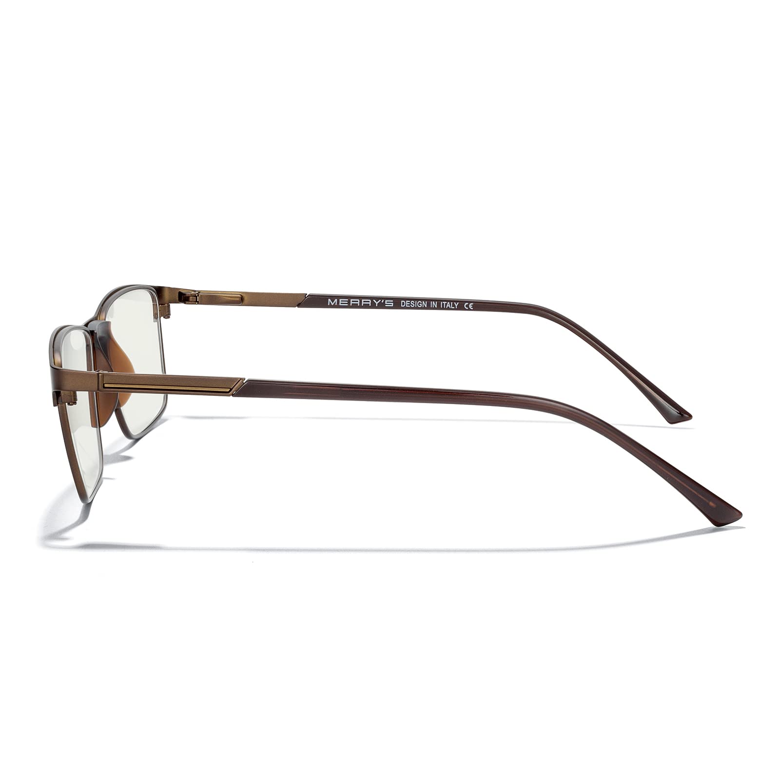 Blue Light Blocking Glasses for Men - Anti Eyestrain Reading Glasses with Metal Frame & Spring Hinge | Computer, Gaming & Office Use