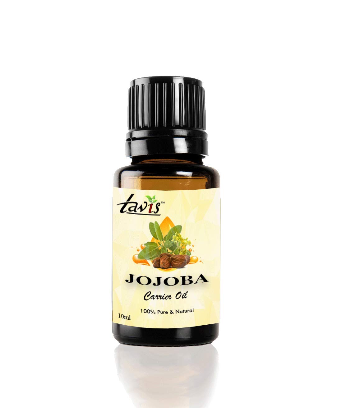 Organic Jojoba Oil for Hair & Skin - 100% Pure Cold Pressed Unrefined Moisturizer - Natural Face, Body & Hair Care - Perfect for Dry Skin, Acne & Scalp Treatment