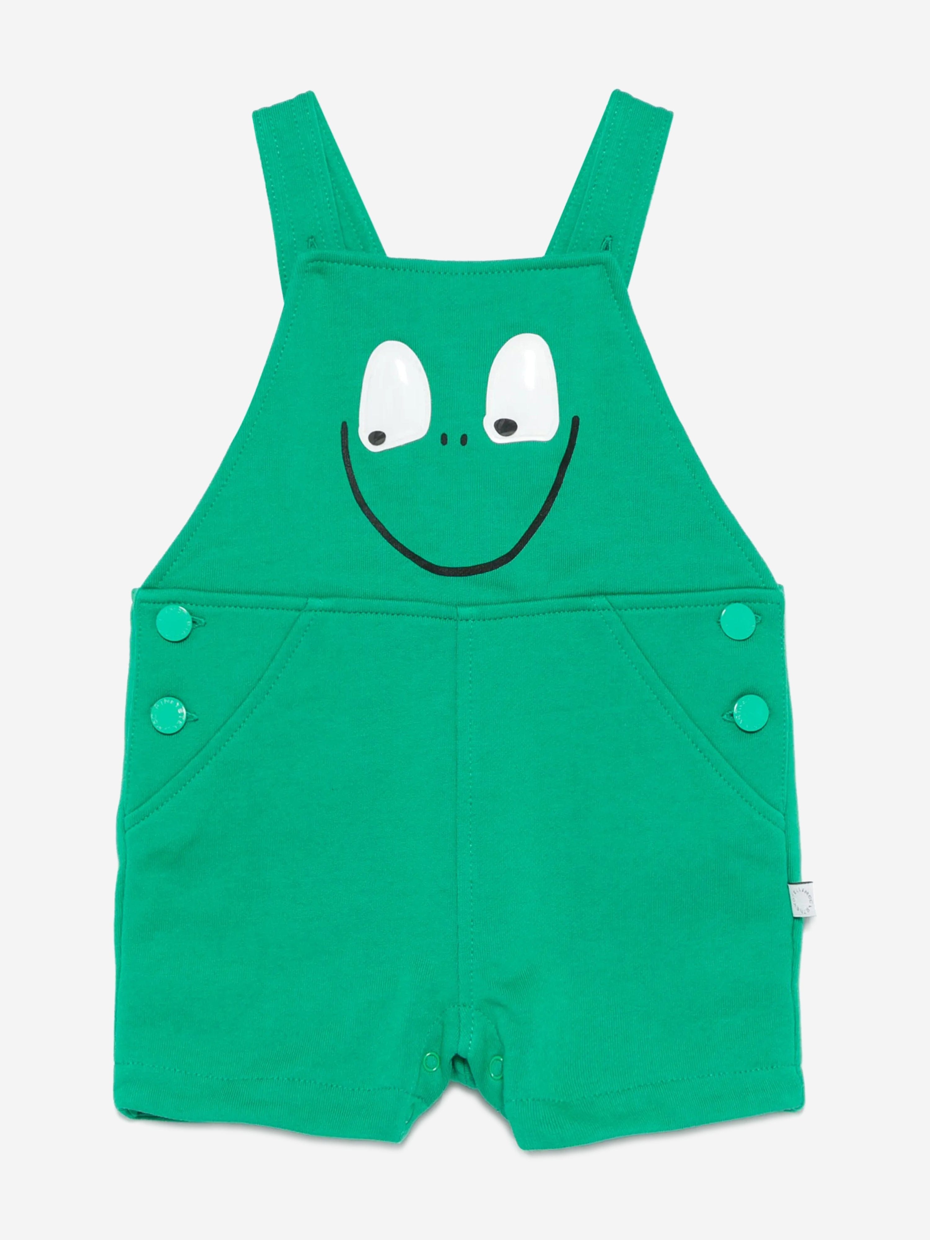 Green Baby Boys Frog Dungarees - Cute & Comfortable Overalls for Toddlers - Perfect for Playtime, Outdoor Adventures & Photo Shoots