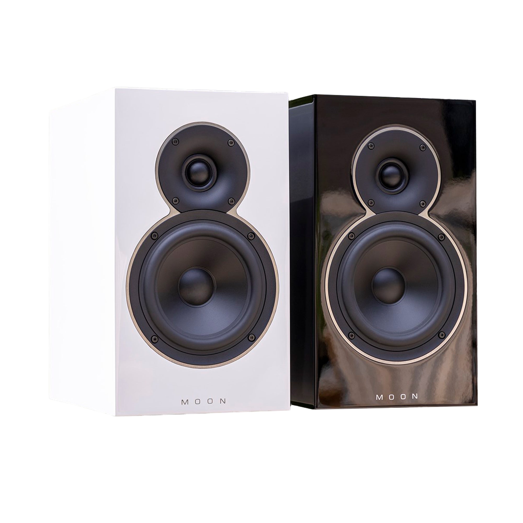 Simaudio MOON Voice 22 High-End Bookshelf Speakers with Stands - Premium Audio Bundle (Pair) for Home Theater & Music Listening