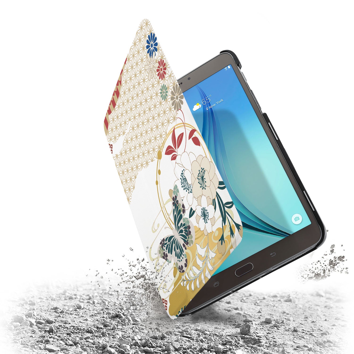 Samsung Tablet Case with Japanese Pattern - Stylish & Durable Cover for Samsung Galaxy Tab - Perfect for Work, Travel, and Daily Use