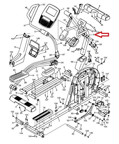 NordicTrack Elite 12.9T NTEL712140 Elliptical Upright Console Assembly 365256 - Replacement Part for Icon Health & Fitness - Perfect for Home Gym Repairs & Maintenance