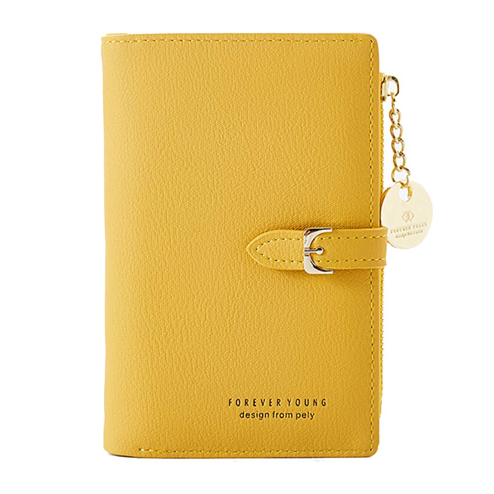 Women's RFID Blocking PU Leather Wallet - Slim Card Holder for Travel & Daily Use