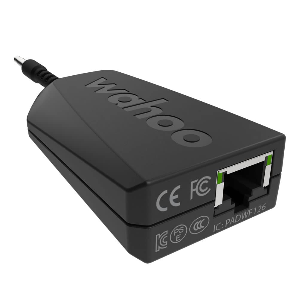 Wahoo KICKR Direct Connect Wired Solution - Smart Trainer Ethernet Adapter for Indoor Cycling & Zwift Training | Stable Network Connection for Home Gym & Virtual Riding