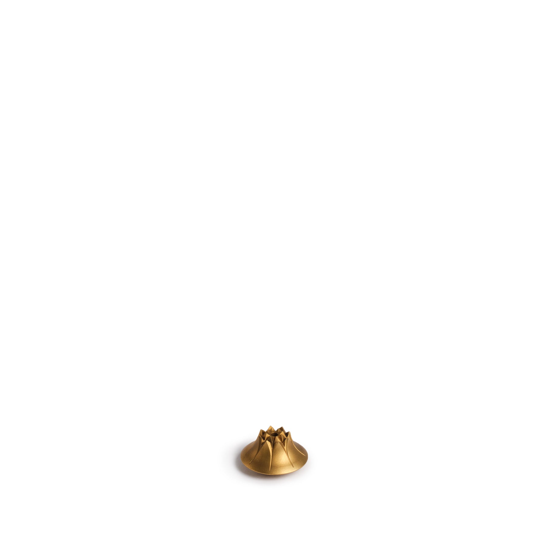 Stylish Agave Incense Holder in Satin Brass - Perfect for Meditation, Yoga, and Home Decor