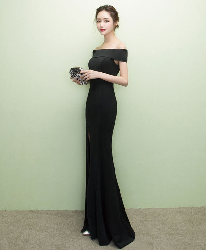 Elegant Black Mermaid Long Prom Dress for Women - Formal Evening Gown for Homecoming, Ball, and Special Occasions