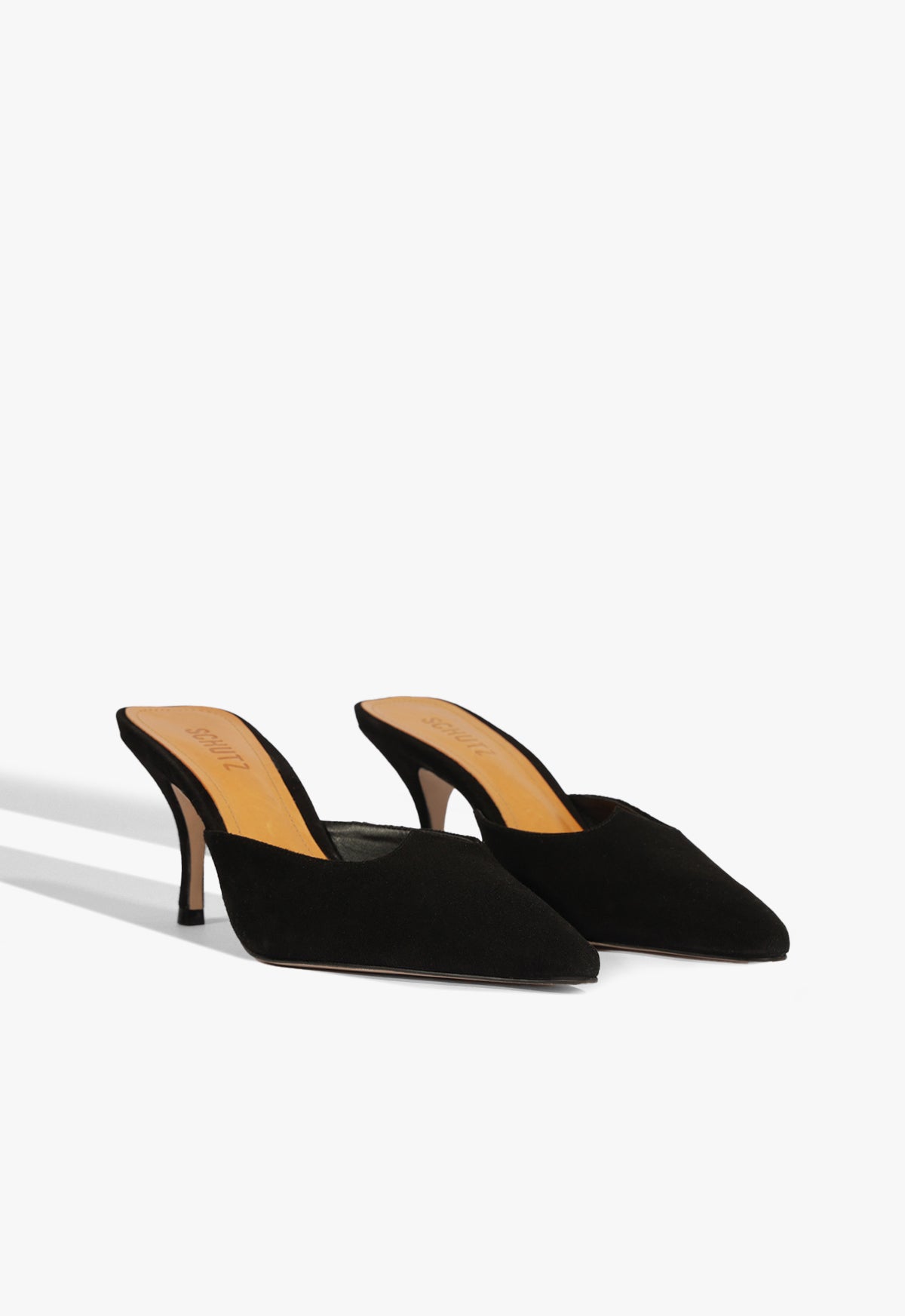 Buffy Mid Heel Stiletto Pumps for Women - Elegant Black Pointed Toe High Heels for Party, Wedding & Office Wear