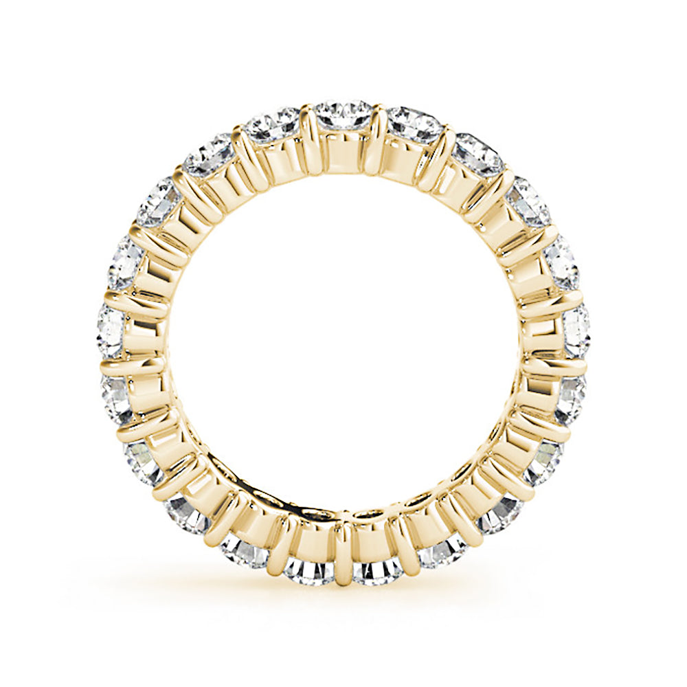 3.0 Carat Round Diamond Eternity Ring for Women - 14K White Gold Wedding Band, Anniversary Gift for Her - Perfect for Engagement, Proposal & Special Occasions
