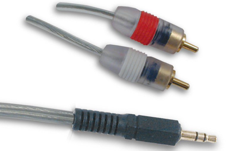 3.5mm Stereo Male to Dual RCA Audio Cable - High-Quality Aux to RCA Adapter for Home Theater, Speakers, and Audio Systems - Perfect for Connecting Devices Like TVs, DVD Players, and Amplifiers