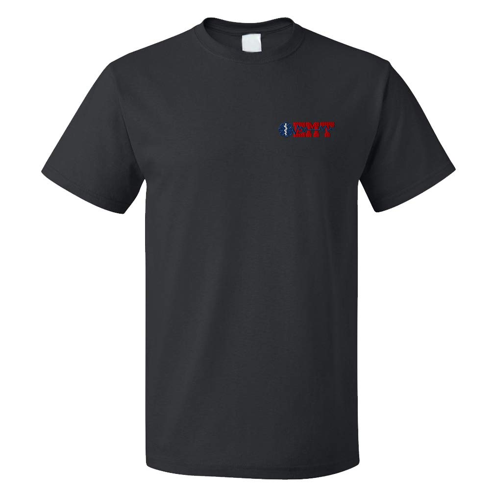 Funny EMT Paramedic Graphic T-Shirt for Men - 100% Cotton Comfortable Casual Tee - Perfect for Work, Gifts & Everyday Wear