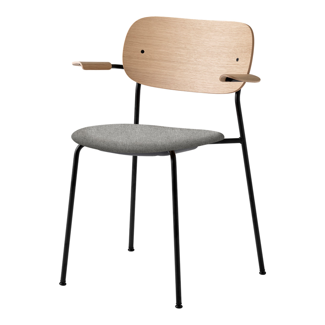 Modern Upholstered Dining Chair with Armrests - Comfortable & Stylish Seating for Kitchen, Dining Room, and Home Office