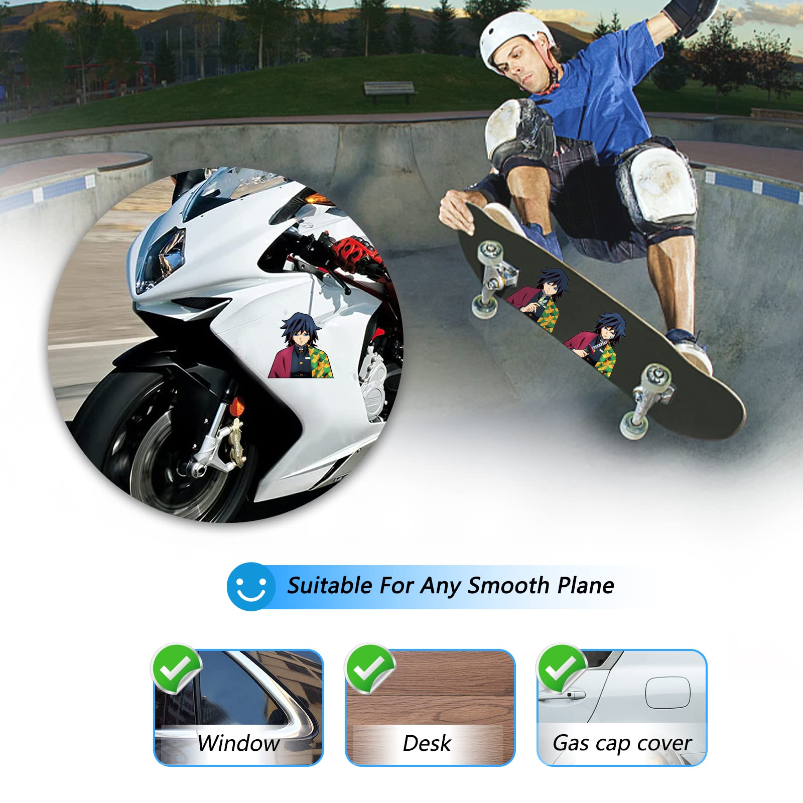 3D Motion Anime Stickers - Waterproof Vinyl Decals for Cars, Laptops, Skateboards & Wall Decor - Japanese Manga Style Cool Stickers - Perfect for Kids Gifts & Anime Fans Collection (Great for Personalizing Vehicles, Tech Devices & Room Decor)