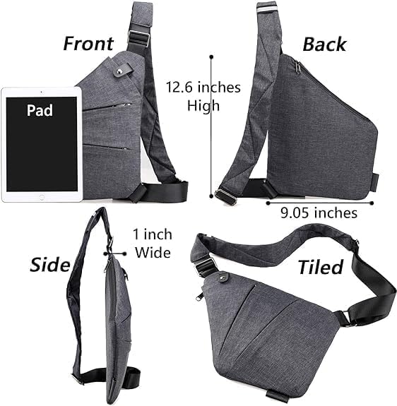 Anti Theft Crossbody Bag for Women - Secure Travel Purse with RFID Blocking & Slash Proof Straps - Perfect for Commuting, Sightseeing & Daily Use