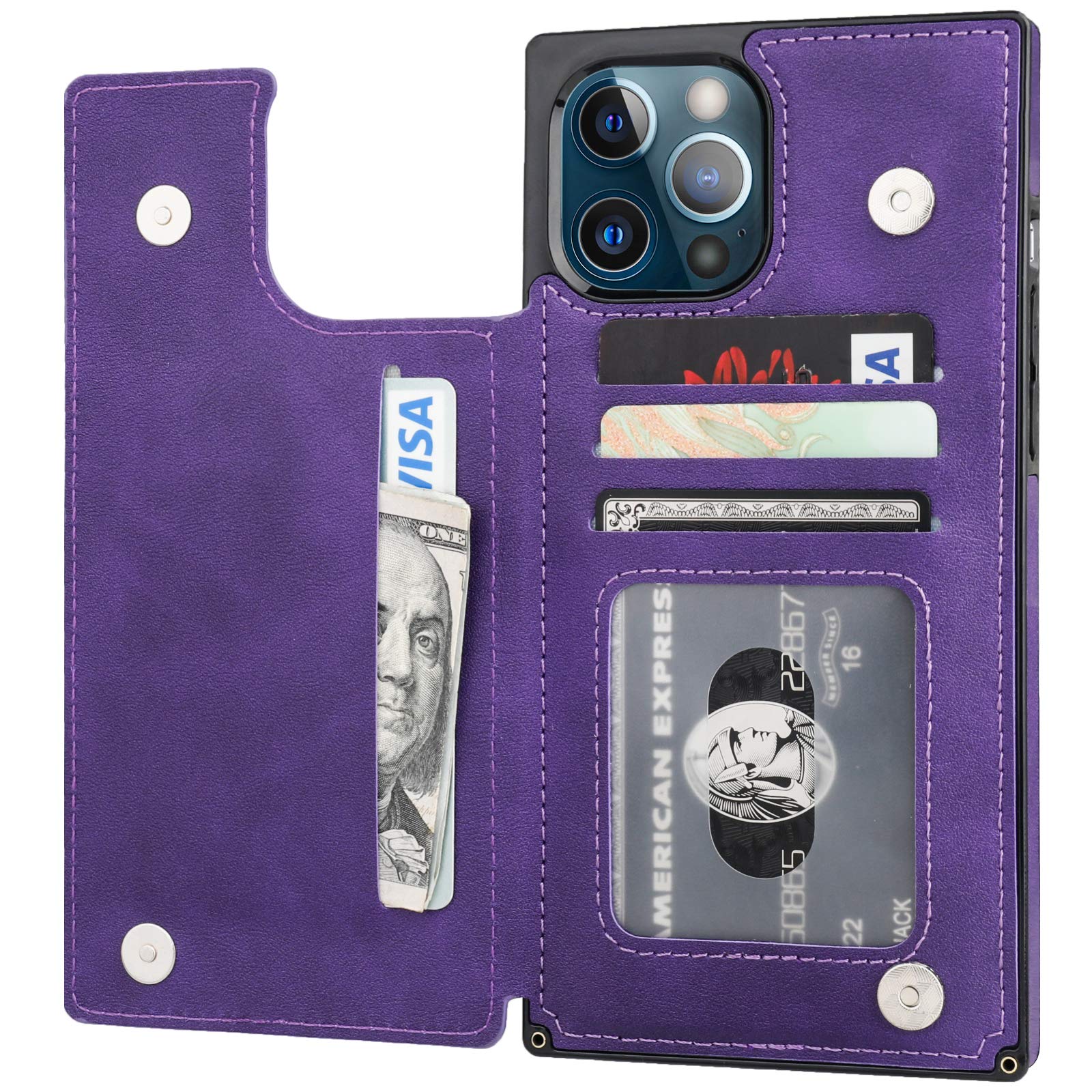 Premium PU Leather Wallet Case for iPhone 12 Pro Max (6.7