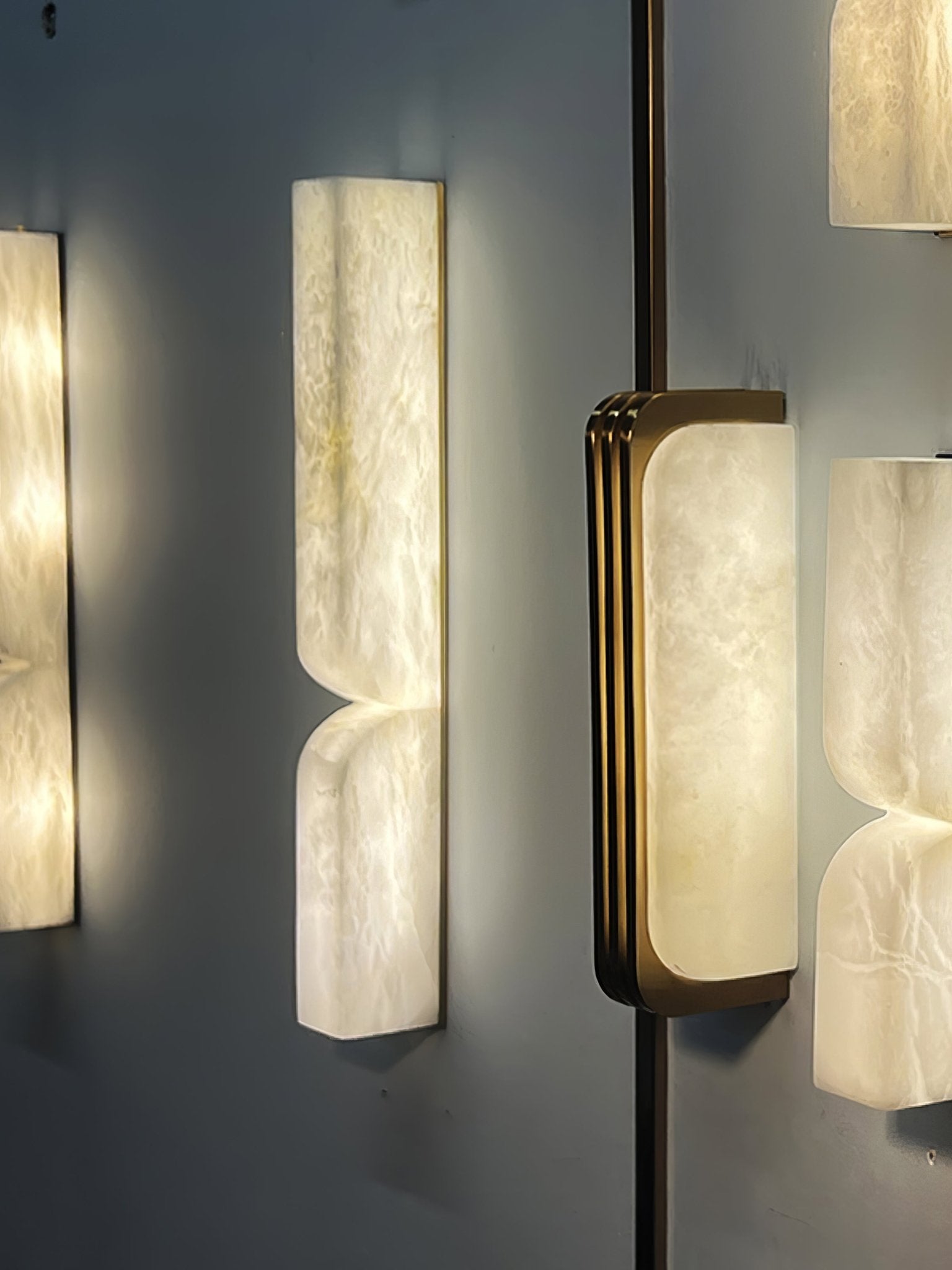 Alabaster Essence Wall Sconce - Elegant Handcrafted Light Fixture for Bedroom, Living Room & Hallway Decor - Perfect for Ambient Lighting and Home Interior Design