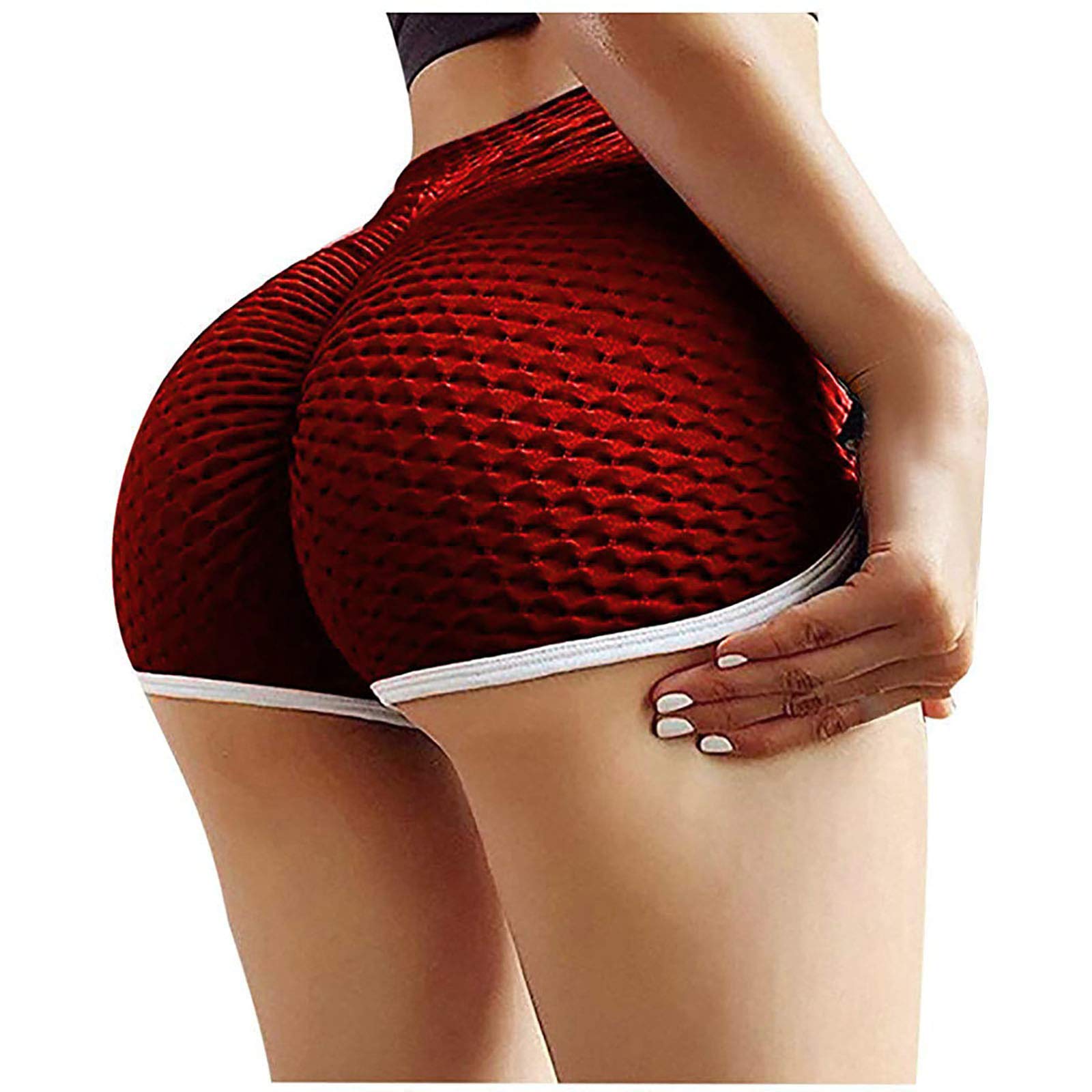 Women's High Waisted Yoga Shorts - Seamless Workout Shorts for Running, Gym & Yoga - Butt Lifting Biker Shorts with Solid Design - Perfect for Hot Yoga, Pilates & Summer Workouts