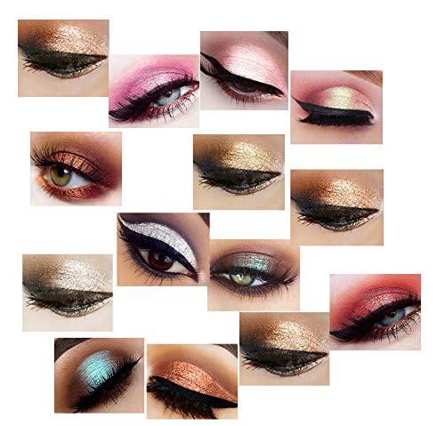 Vozwa 8-Color Pigmented Glitter Eyeshadow Palette - Shimmery Sparkle Eye Makeup with Long Lasting Wear | Perfect for Party, Night Out, Festival & Special Occasion Makeup Looks