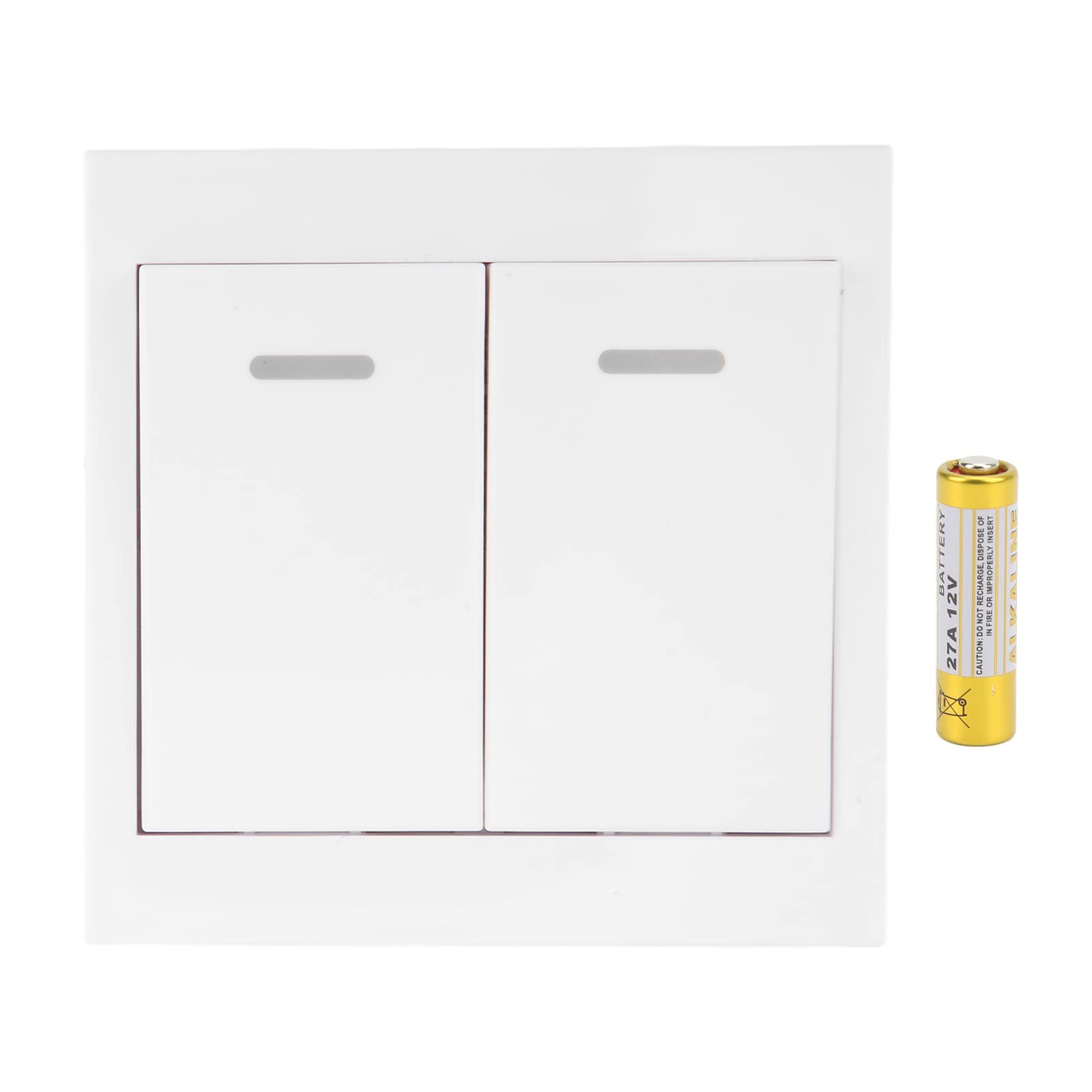Aramox 2 Gang Wireless Remote Control Light Switch - Wall Mounted, Fireproof DC12V for RVs & Boats | Perfect for Marine, RV & Off-Grid Lighting Control