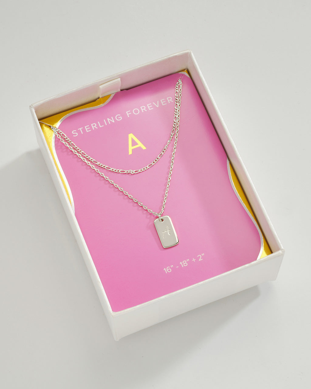 Layered Chain Necklace for Women - Initial Pendant Necklace, Dainty Gold & Silver Jewelry Gift for Her - Perfect for Everyday Wear, Date Night & Special Occasions