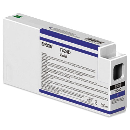 Epson T824D00 P8000/P9000 Ultrachrome HDX Ink 350ml Violet - High-Quality Printer Ink for Professional Photo Printing, Graphic Design & Fine Art Reproduction