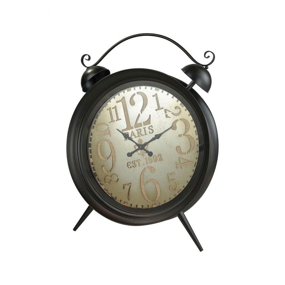 ELK Picpus Gold and Black Wall Clock - Vintage Style Decorative Clock for Living Room, Bedroom, Office & Home Decor