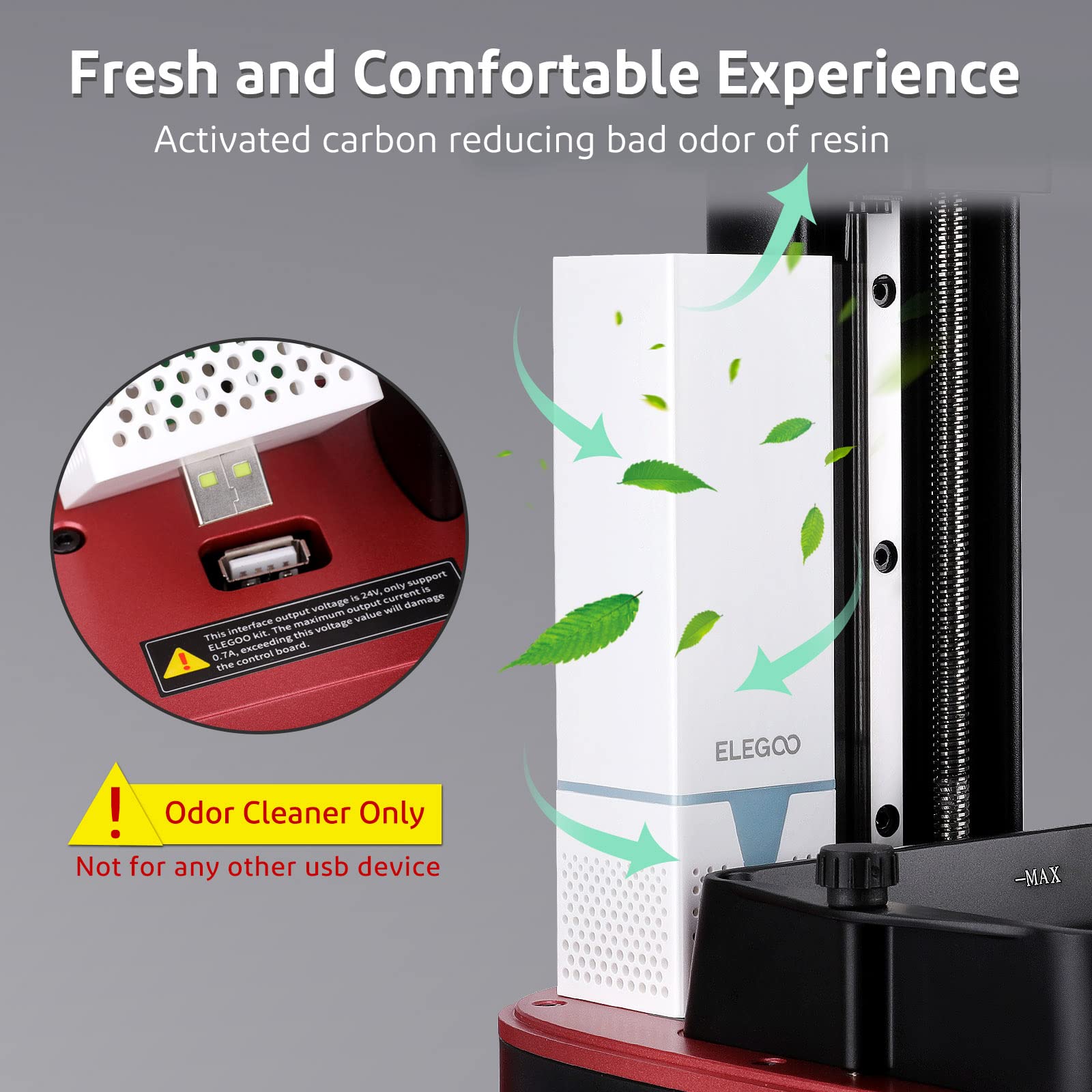 ELEGOO Mars 3 Pro 4K Mono LCD Resin 3D Printer with Odor Reduction | 6.6