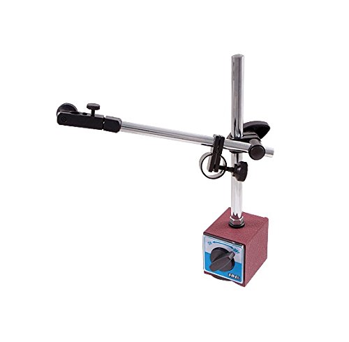 HHIP 4401-0530 Heavy Duty Magnetic Base with Dovetail Clamp - 130 lb Powerful Holding Force for Precision Machining, Metalworking & Workshop Applications