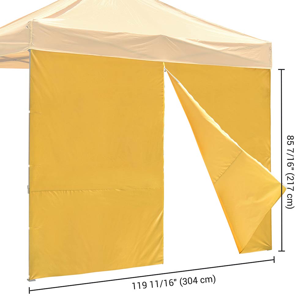 TheLAShop 10x7ft Canopy Sidewall Tent with Zipper - Heavy Duty 1080D Oxford Fabric (1pc/Pack) - Perfect for Outdoor Events, Camping, and Market Stalls