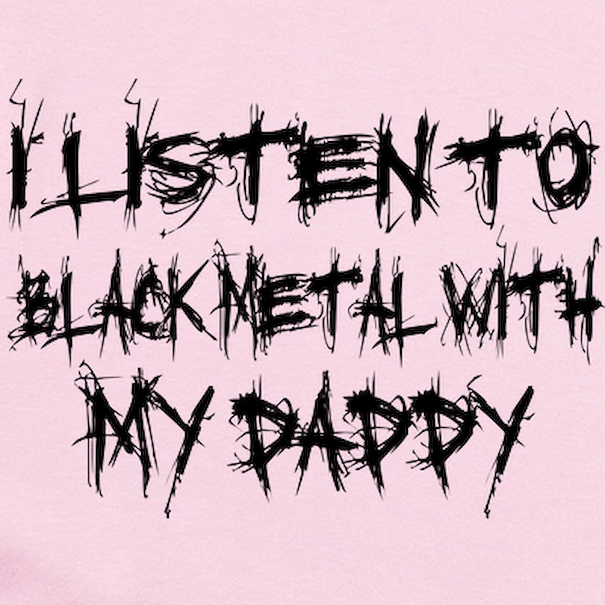 Black Metal with Daddy Long Sleeve Infant Bodysuit - Cute Baby Romper for Boys & Girls | Perfect for Family Photos, Holidays & Everyday Wear
