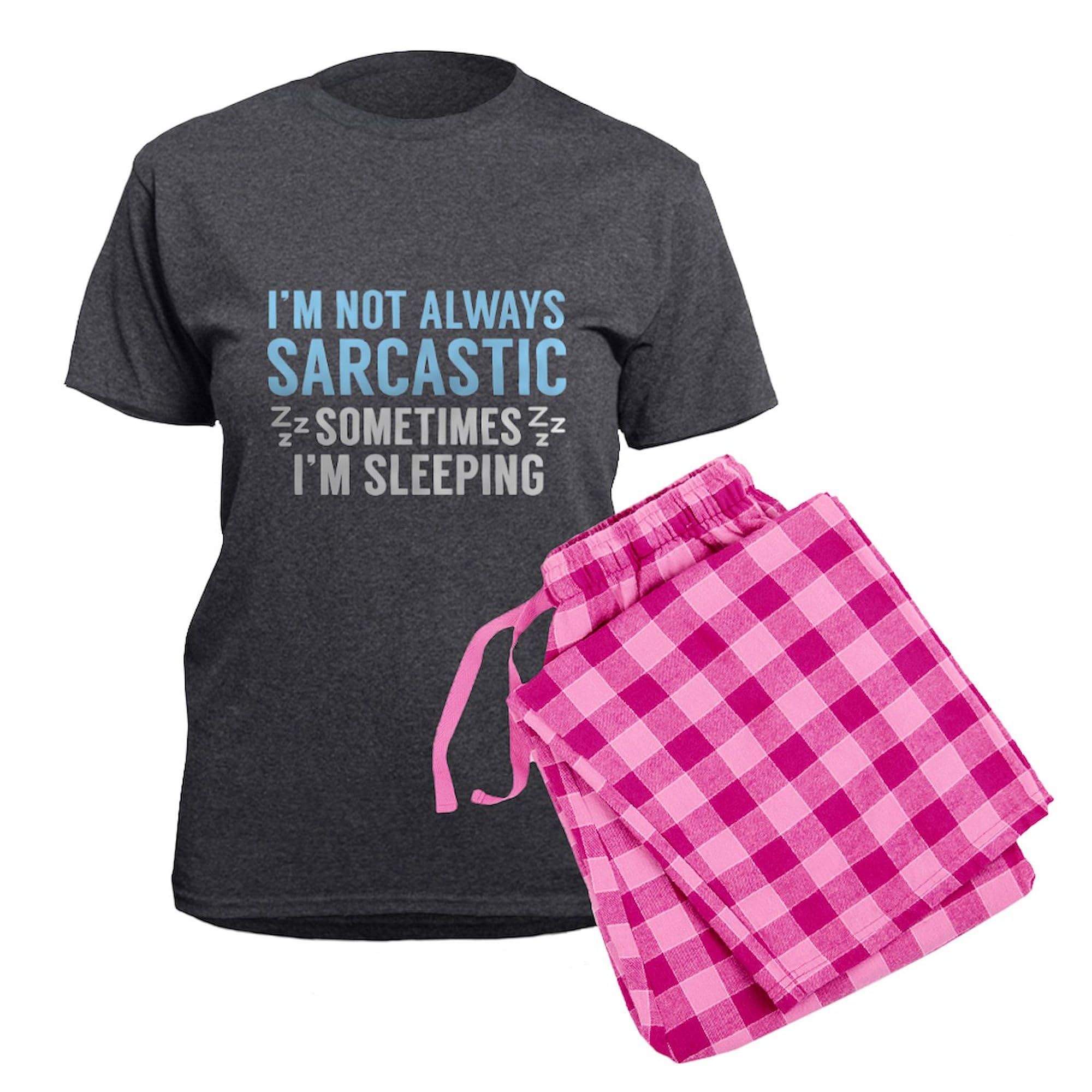 CafePress Women's Charcoal Sarcastic Quote Pajama Set - Soft Lounge Sleepwear for Relaxing at Home & Fun Gifts