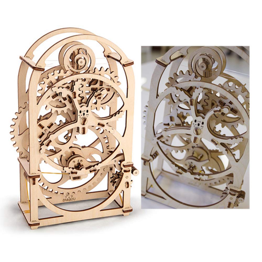 UGEARS 20-Minute Timer - DIY Wooden 3D Mechanical Puzzle Kit for Adults - Brain Teaser & Model Building Set - Perfect for STEM Education, Office Desk Decor & Stress Relief