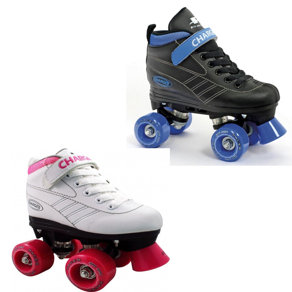Pacer Charger Girls Speed Roller Skates 2014 - Lightweight Adjustable Quad Roller Skates for Kids & Teens - Perfect for Indoor Rinks, Outdoor Trails & Roller Derby