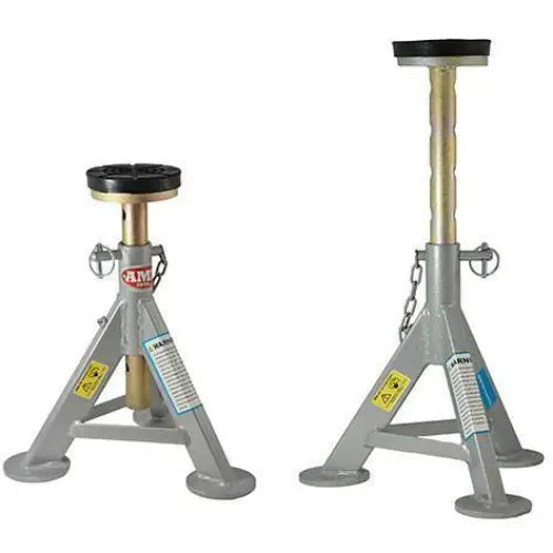 AME 6 Ton Heavy Duty Flat Top Jack Stands - Car Lift Support for Vehicle Maintenance, Tire Change & Auto Repair (Pair)