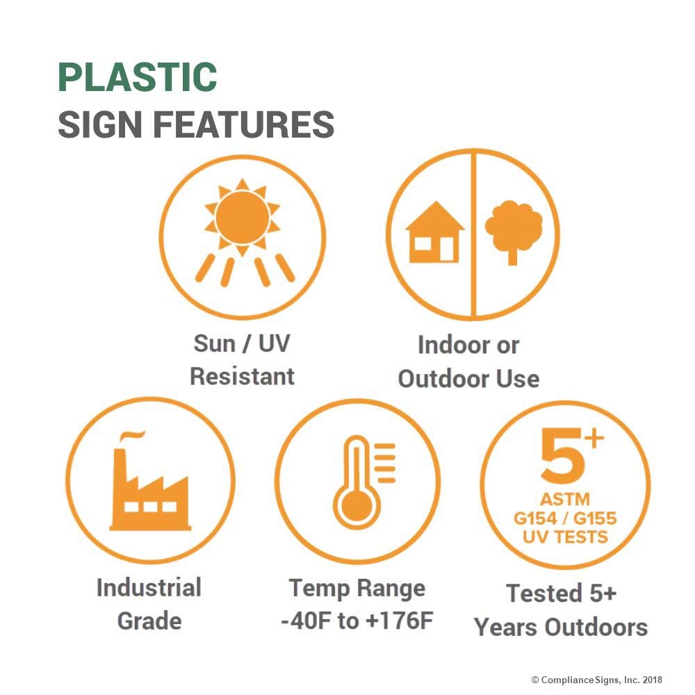 10x7in Plastic Hand Washing Sign - Wash Hands Before Leaving Restroom for Restaurants & Offices