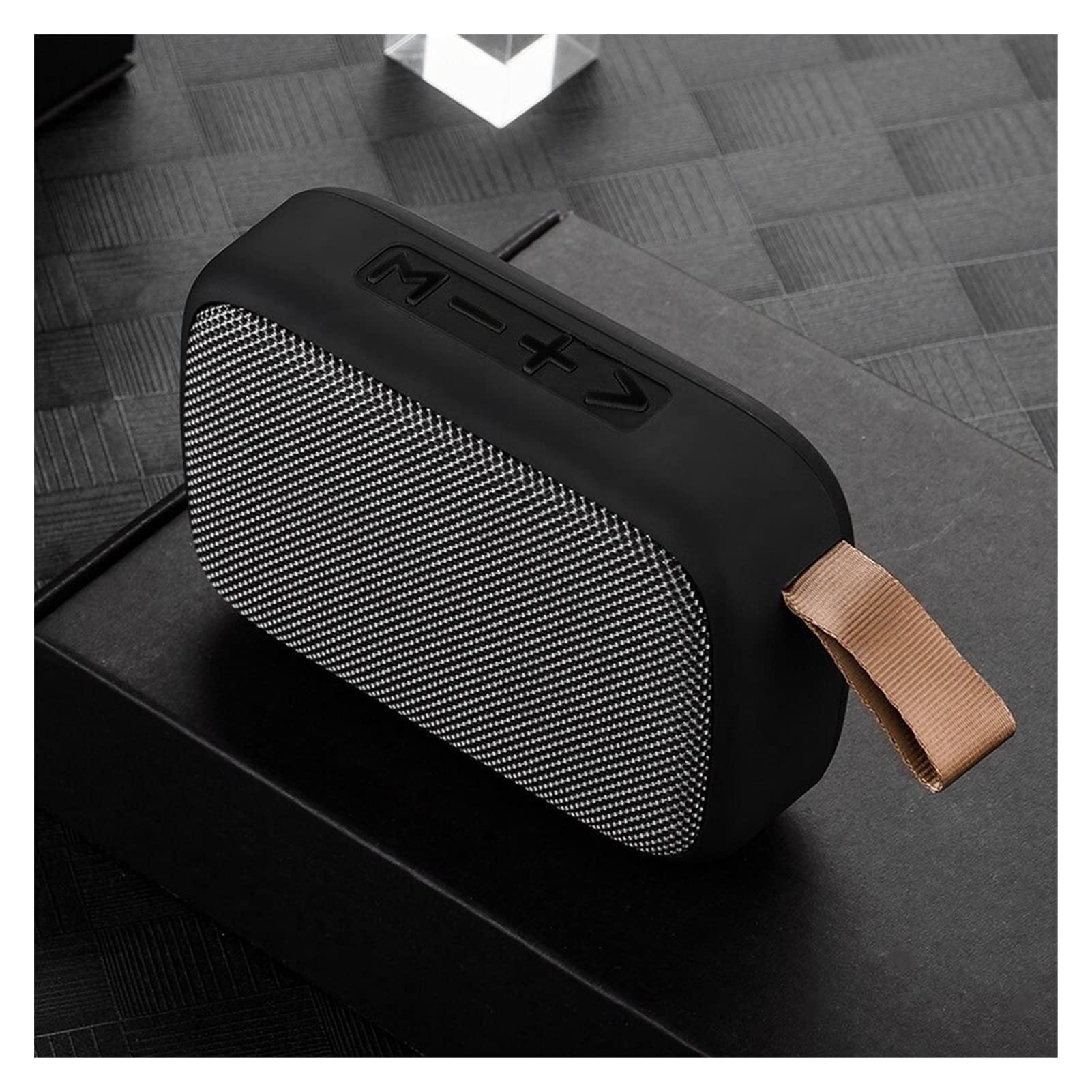 EXUAN Bluetooth Speaker Wireless Portable Speaker with Stereo Sound, TF Card & FM Radio, Compatible with Smartphone Tablet Laptop - Perfect for Outdoor, Travel, Home & Party (Gray)