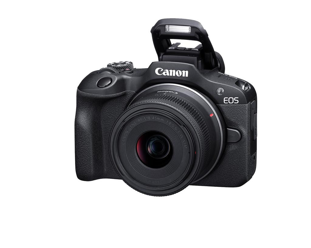 Canon EOS R100 Mirrorless Camera with RF-S 18-45mm f/4.5-6.3 IS STM Lens Kit - Perfect for Vlogging, Travel Photography & Content Creation