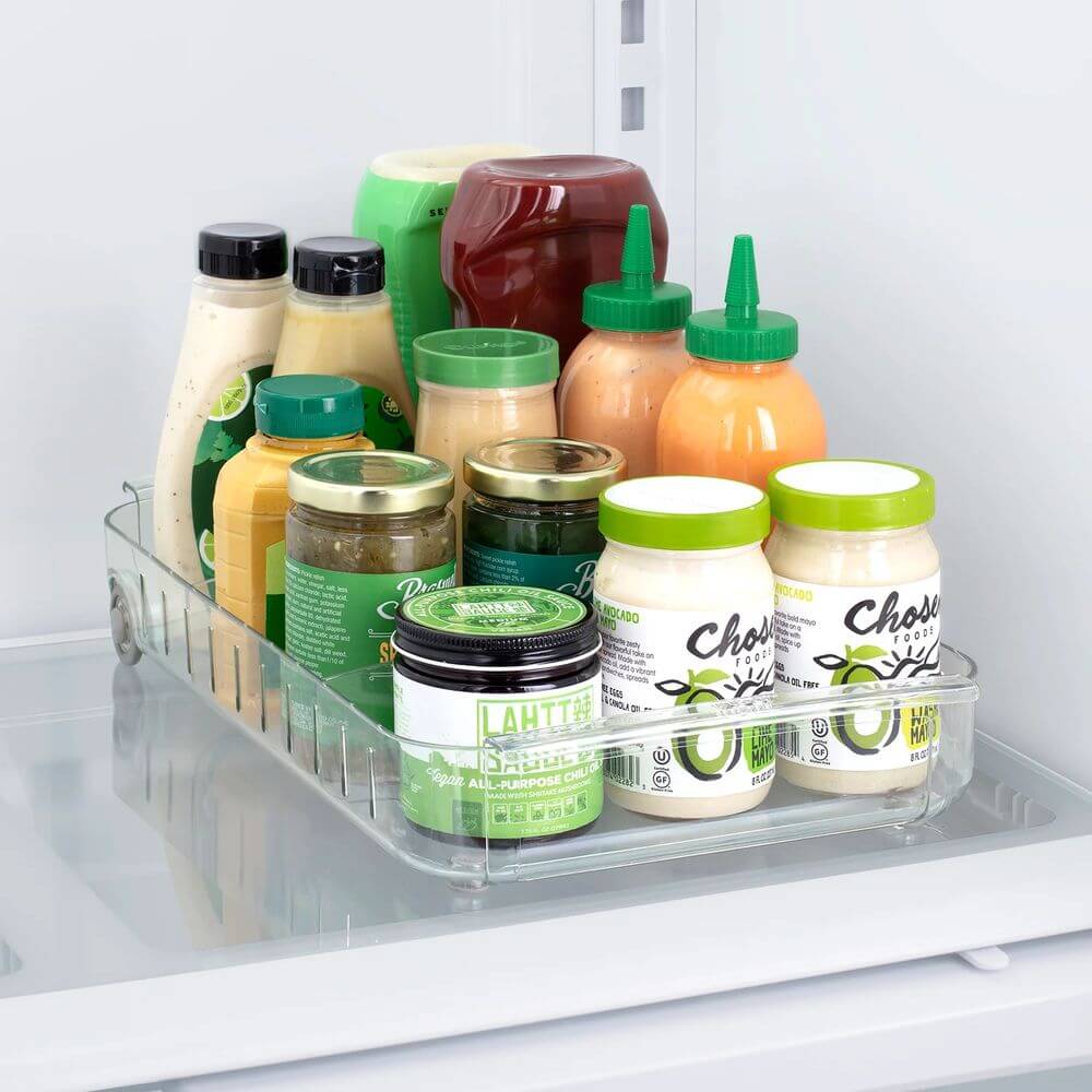 Youcopia RollOut Large Refrigerator Organizer - Expandable Fridge Bin for Fruits, Vegetables & Beverages - Perfect for Kitchen, Pantry & Grocery Storage