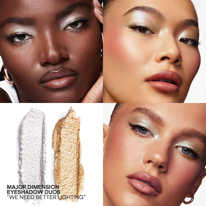 Patrick TA Major Dimension Eye Illusion Duo Eyeshadow Palette - Long-Lasting Matte & Shimmer Shades for Day & Night Makeup Looks | Perfect for Professional Artists & Everyday Glam