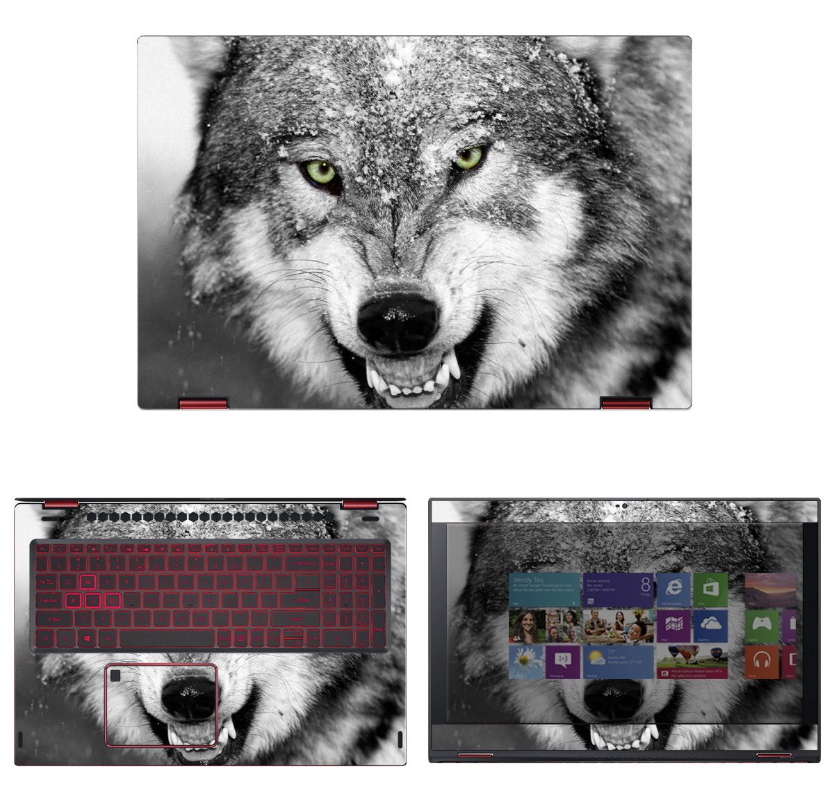 Protective Wolf Skin Decal Sticker for Acer Nitro 5 Spin NP515-51 Laptop (15.6 Inch) - Durable Vinyl Wrap Cover for Gaming Laptop - Perfect for Personalization and Scratch Protection