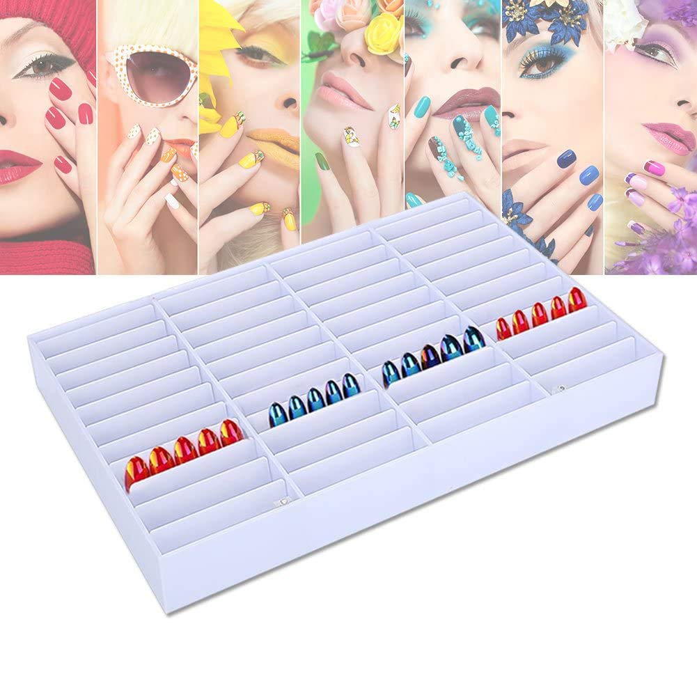 Professional Nail Art Storage Box - High Capacity Nail Display Organizer for Salon & Home Use | Perfect for Nail Tips, Decorations & Polish Organization