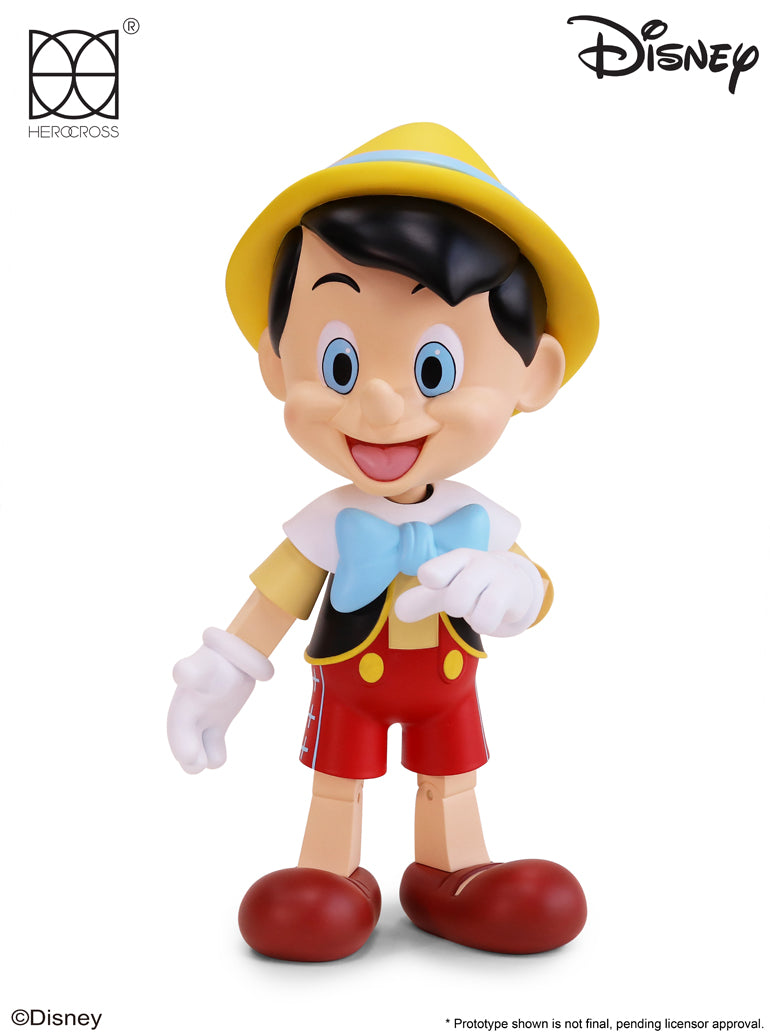 HEROCROSS Hybrid Vinyl Series 013 Disney Pinocchio 12-inch Collectible Figure - Perfect for Disney Fans, Vinyl Collectors, and Home Decor